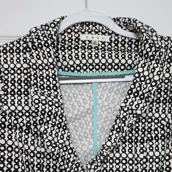 CAbi Black and White Patterned Blazer - Picture 3 of 12
